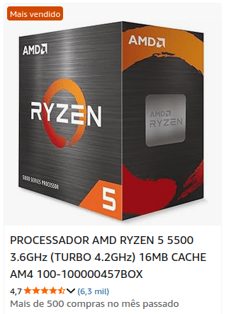 Processador Ryzen 5